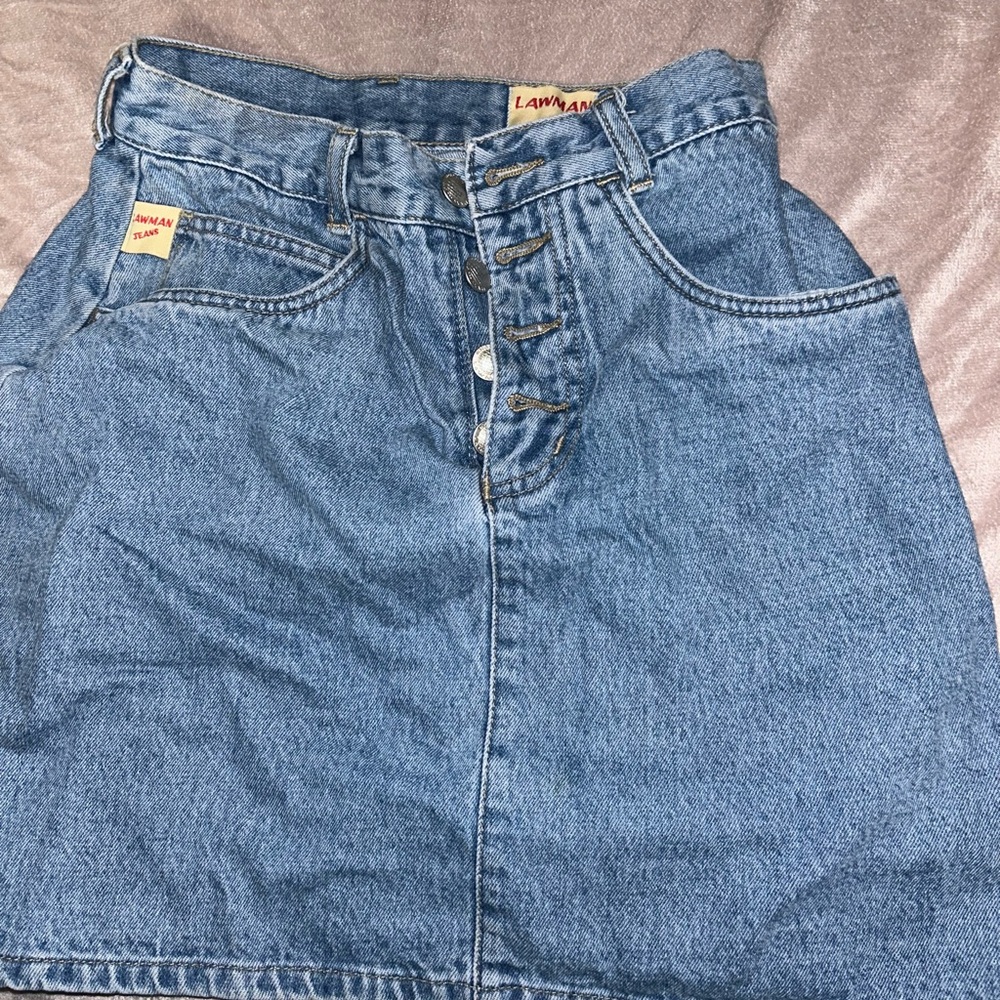Lawman Blue Denim Skirt